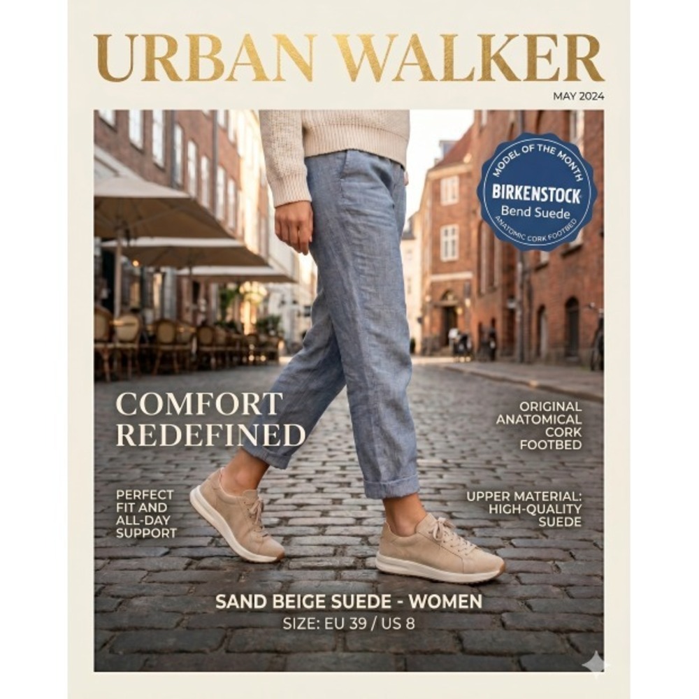 Birkenstock Bend Suede Sneakers Sand Beige Women's EU 39 / US 8